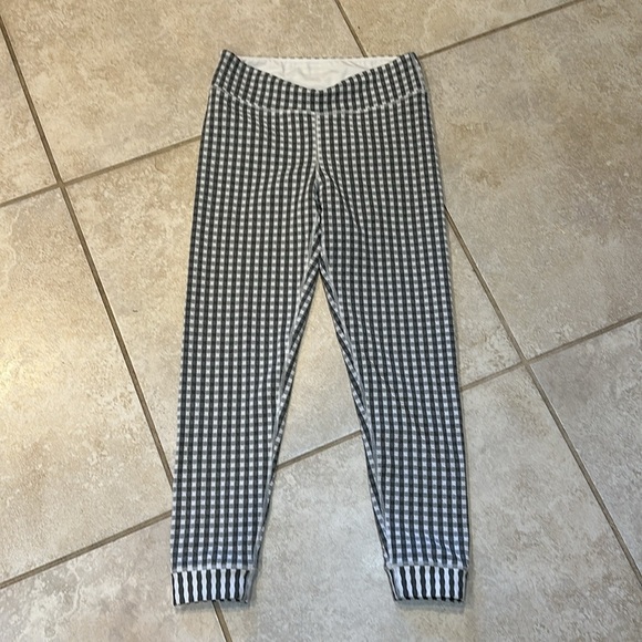 The Upside Masilda Black and White Gingham Athletic Leggings S - Picture 2 of 8